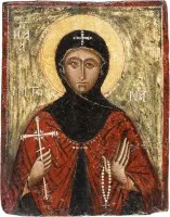 Fijn icoon met de heilige martelares Matrona