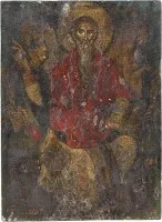 Grande icône avec saint Charalampos