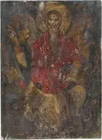 Grande icône avec saint Charalampos
