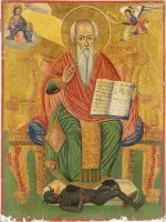 Grande icône datée avec saint Charalampos