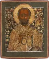 Fine icône avec saint Nicolas de Myre
