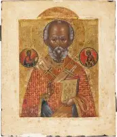 Icône très fine avec saint Nicolas de Myre