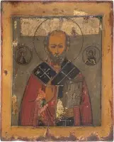 IKONE MIT DEM HEILIGEN NIKOLAUS VON MYRA