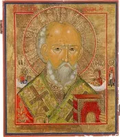 Икона со святителем Николаем Мирликийским