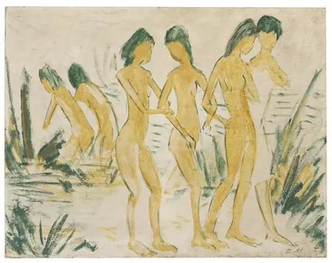 Otto Mueller, Šest aktova djevojaka na plaži