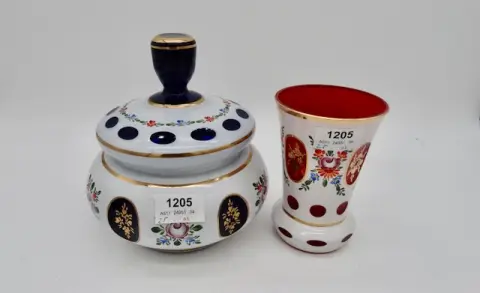 2 colorful containers