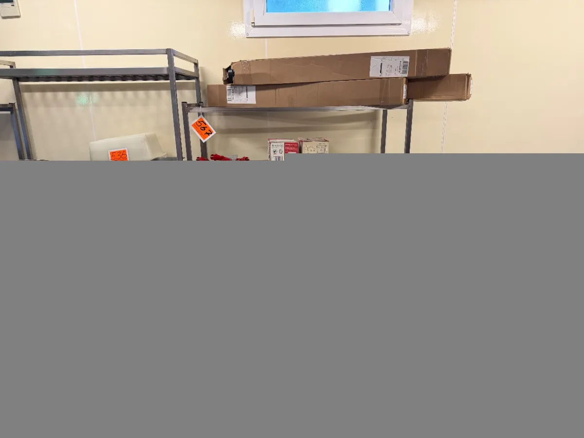 Stainless steel transport trolley (without contents)