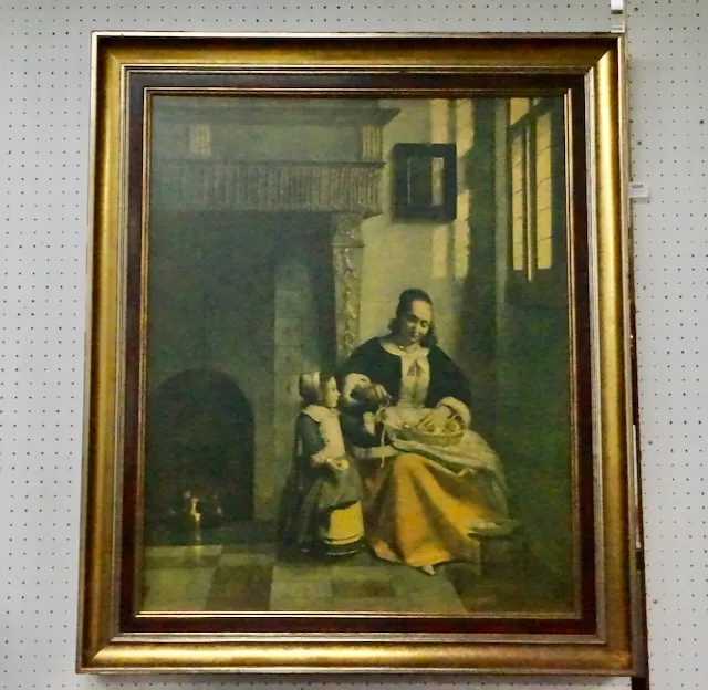 1 ingelijste prent