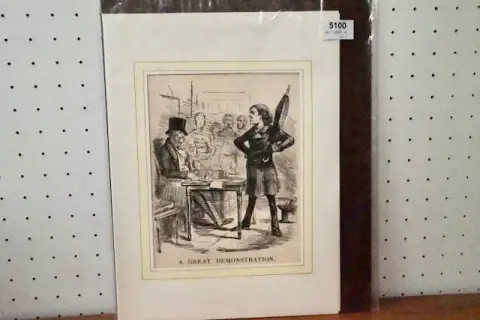 1 angielski satyryczny druk graficzny
