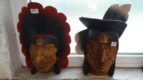 2 masks "Indian"