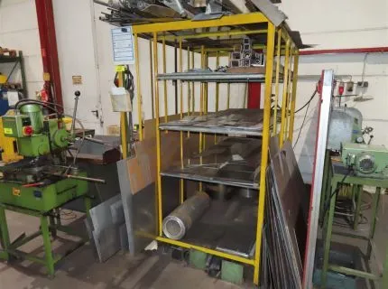 1 material rack, custom-built, approx. 3.00 m x 2.20 m