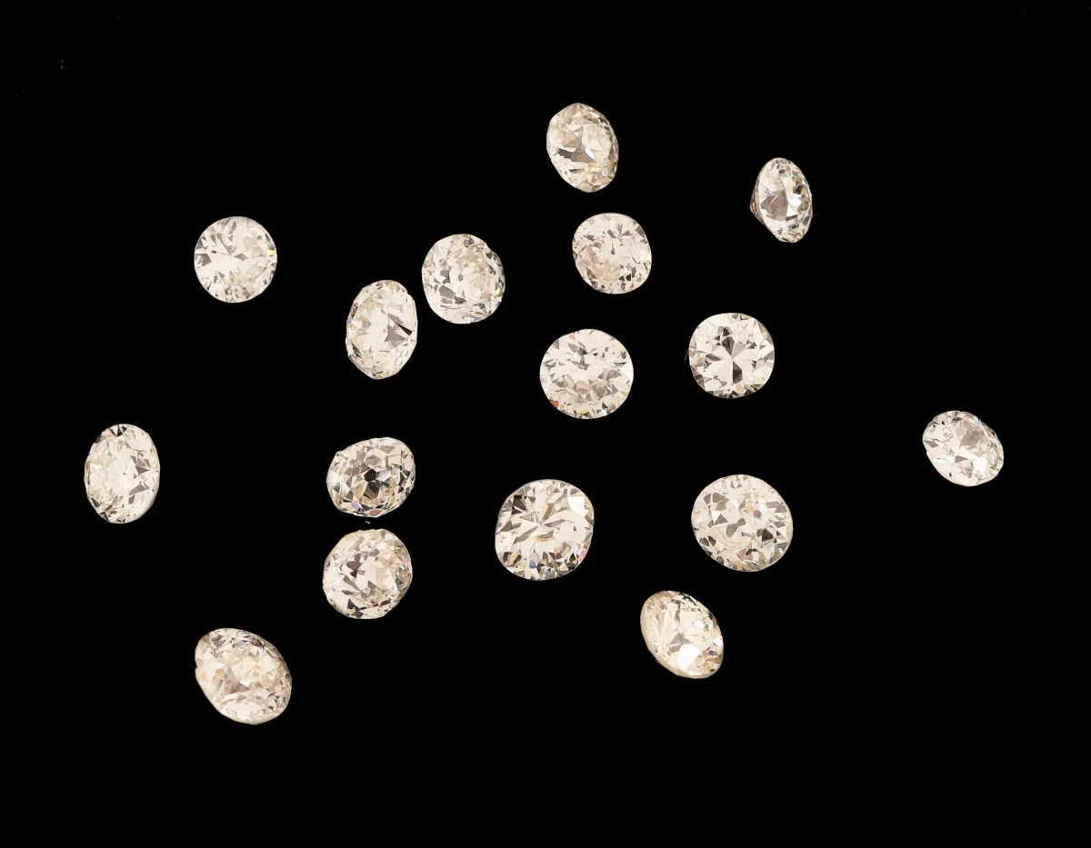 Lot 16 diamant taille ancienne en vrac, env. 2,77 ct au total blanc-teinté blanc/si-p 1