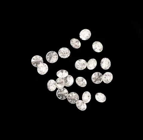Lot de brillants, total env. 1,00 ct blanc-blanc/vs, diamètre env. 2,2 - 2,3 mm