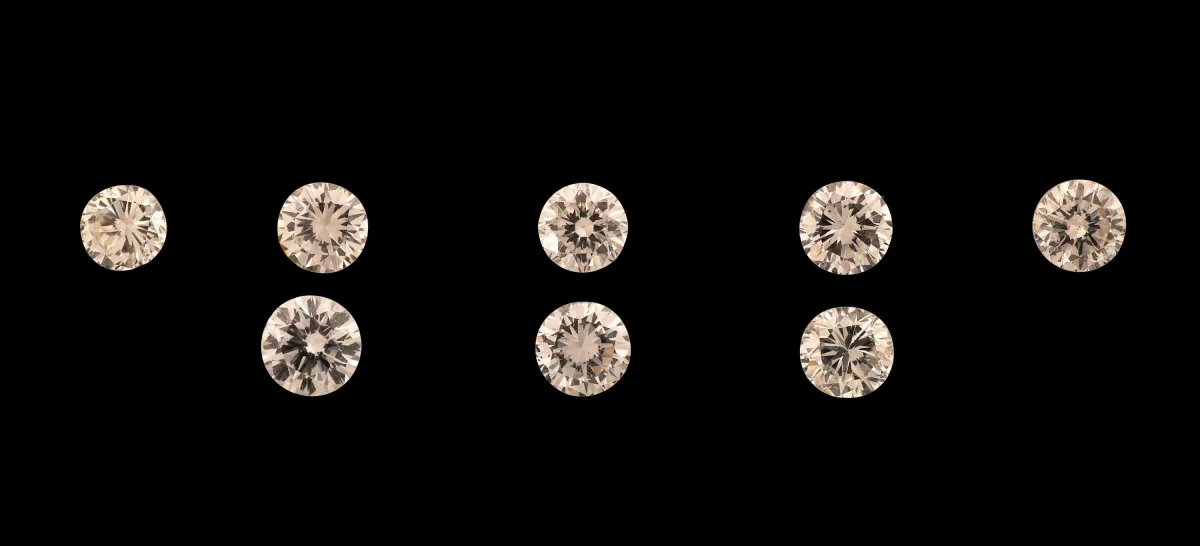 Sada 8 volných diamantů, celkem cca 1,65 ct bílý-světle bílý/si, odhad: 1400 EUR