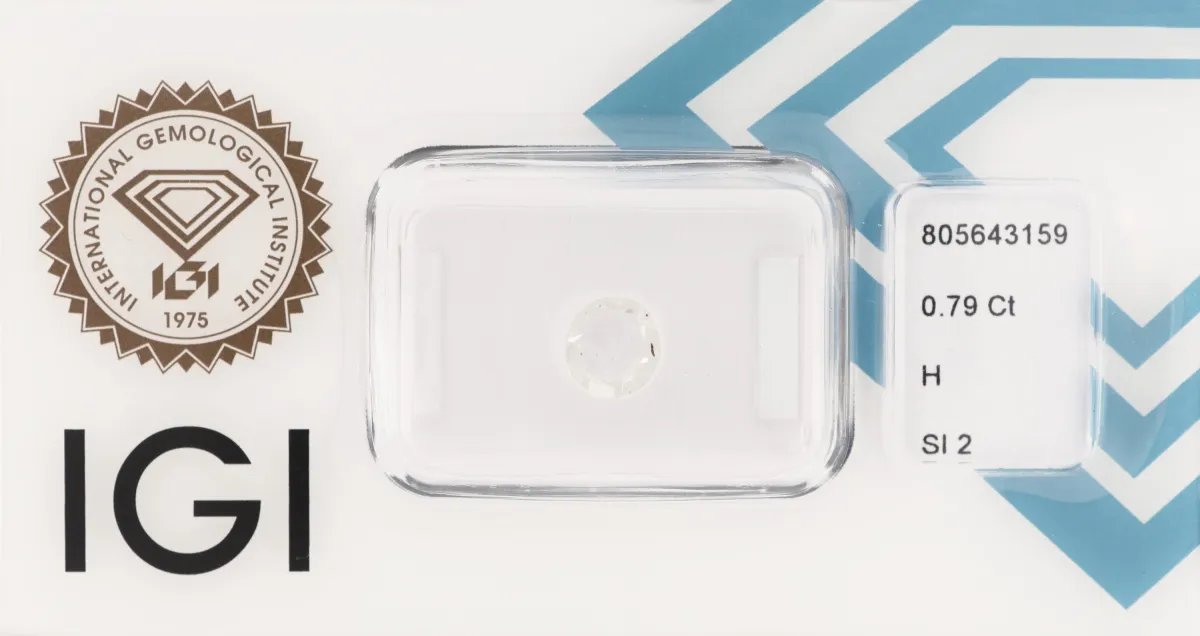 Loser Diamant, 0.79 ct Weiß(H)/si2, ovaler Cabochon, eingeschweißt, IGI-Expertise anbei