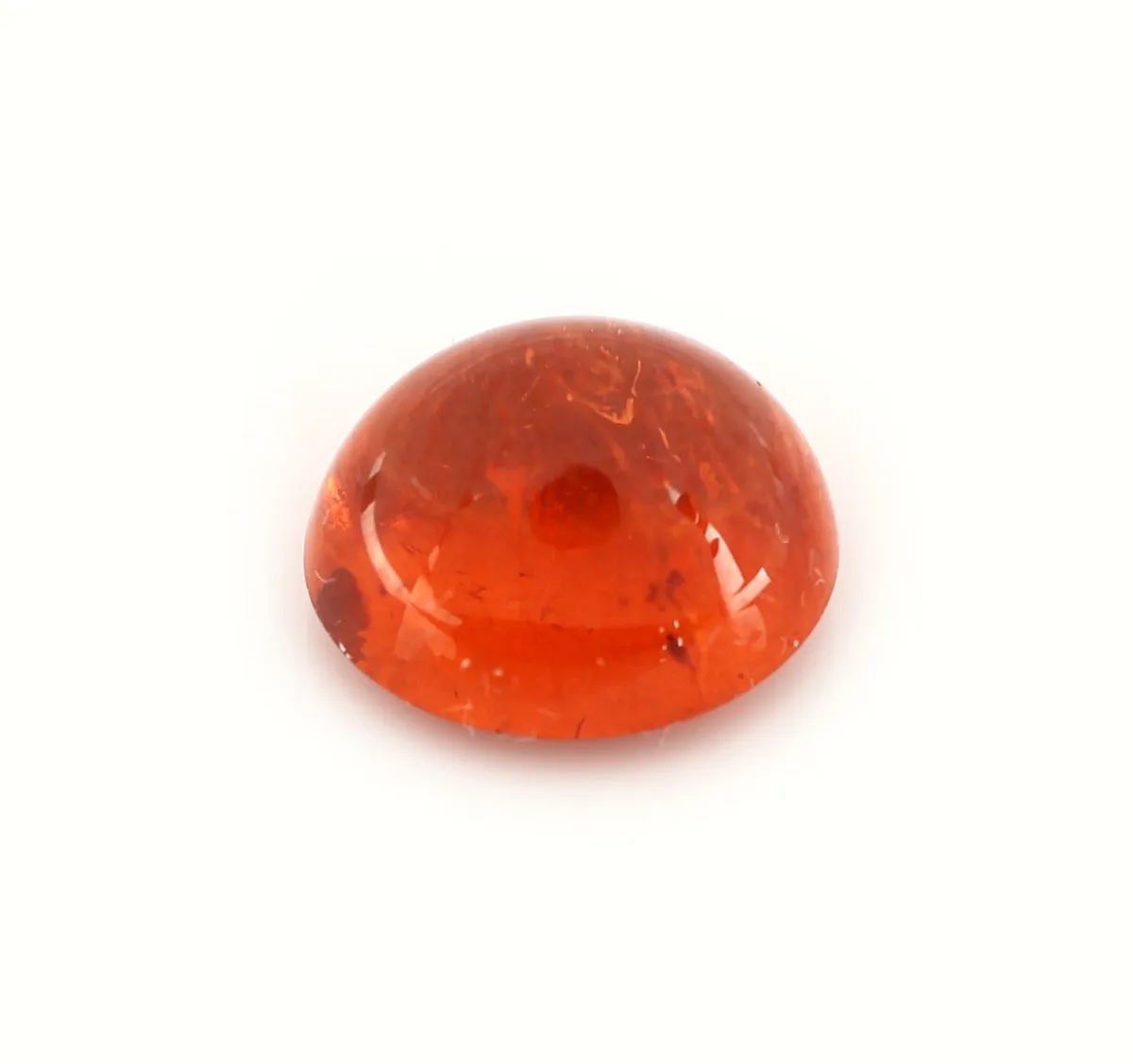 Loser Spessartin-Granat, ca. 2.29 ct, ovaler Cabochon, schöne intensive Farbe