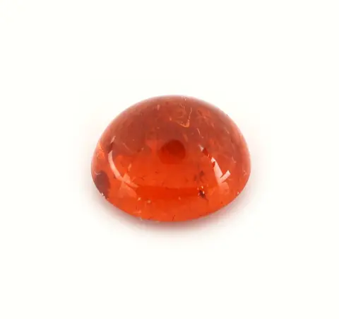Grenat spessartine isolé, env. 2,29 ct, cabochon ovale, belle couleur intense