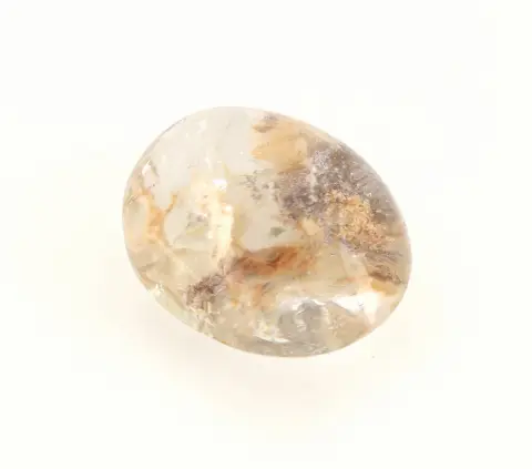 Quartz loose, env. 58,07 ct, cabochon ovale, quartz avec inclusions