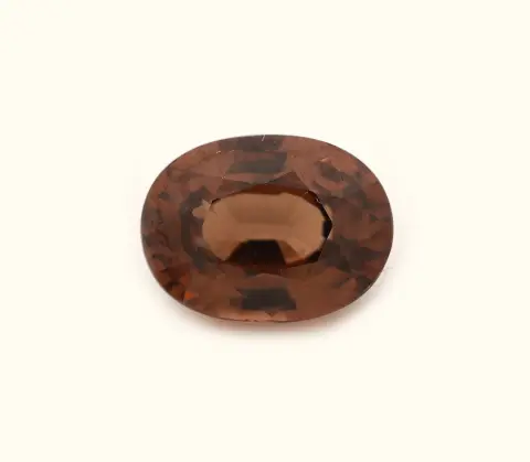 Zircon seul, env. 2,82 ct, taille ovale facettée, couleur champagne. Estimation : 260,- EUR