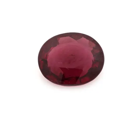 Rhodolite lâche, env. 2,83 ct, taille ovale, belle couleur intense