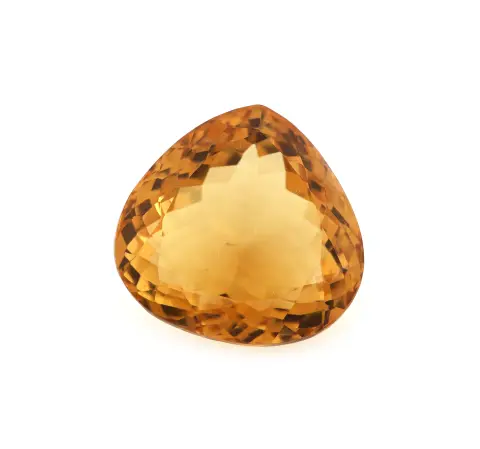 Citrine en vrac, env. 20,15 ct, goutte facettée, belle couleur intense