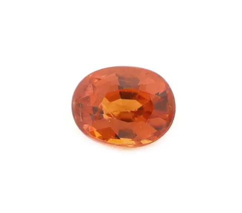 Grenat spessartite lâche, env. 1,57 ct, taille ovale, belle orange intense