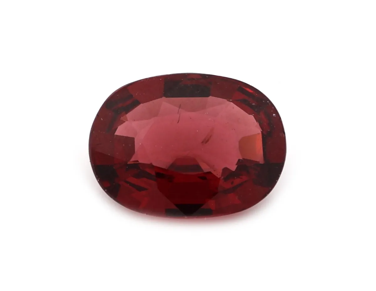 Rhodolite lâche, env. 2,48 ct, taille ovale, belle couleur, estimation : 160 EUR