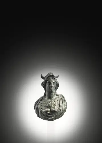 Buste d'Athéna en bronze