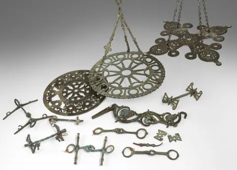 Lot d'objets en bronze