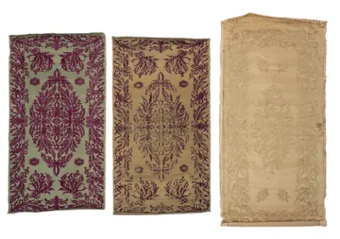 Trois panneaux de coussin ottomans « Catma »