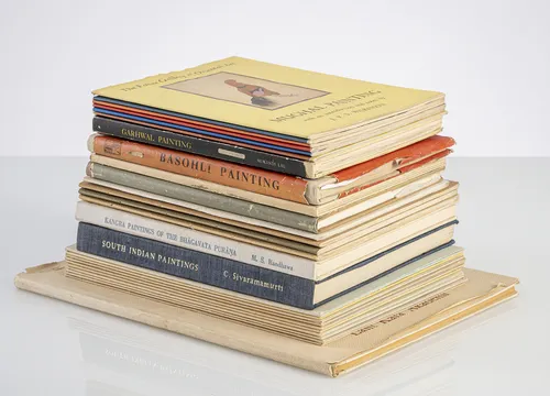 Groupe de 21 livres/catalogues sur la miniature indienne et la peinture