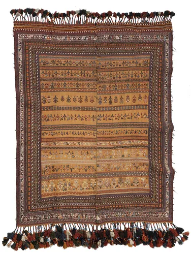 Tissu plat à deux bandes
