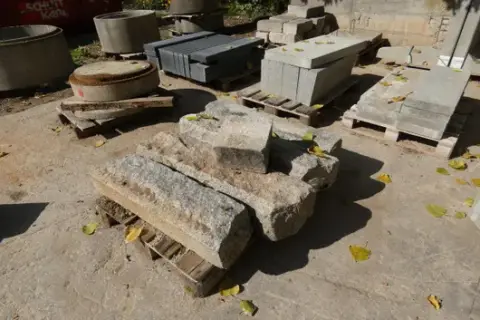 Lot of natural stone