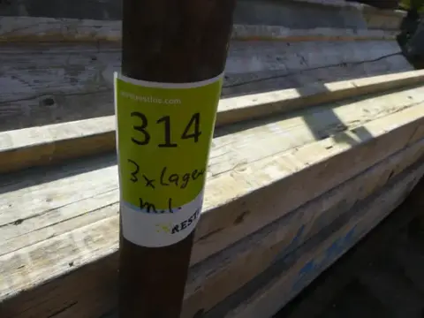 Lot of formwork supports