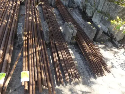 Lot of reinforcing steel