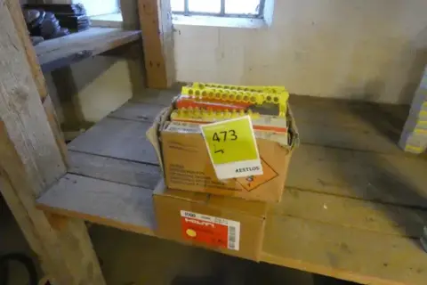 Hilti - Magazine cartridges for nail guns, cal. 6.8/11 M, yellow, opened