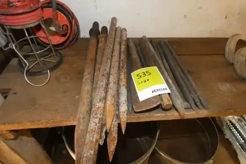 Posten Spitzeisen und Stahlstäbe, lose