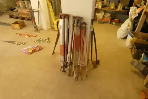 Lot of tripods