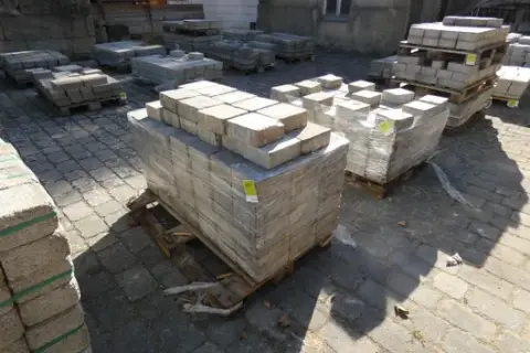 Lot of paving stones
