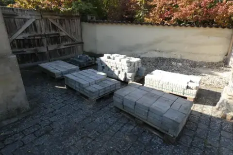 Lot of paving stones
