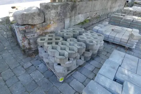 Lot of paving stones