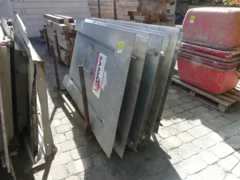 Lot of construction site doors