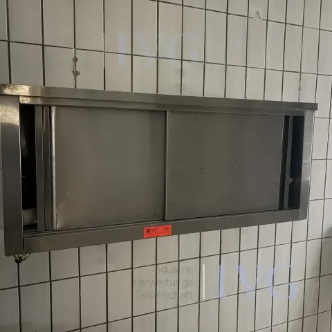 Hangende kast van roestvrij staal