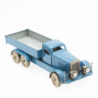 Tin truck, Germany, 1940s-1950s, probably Distler or Tippco.
