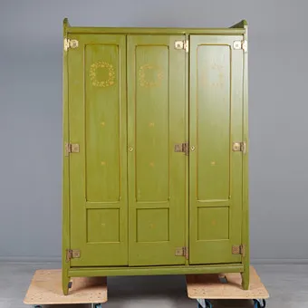 RICHARD RIEMERSCHMID. Wardrobe, spruce, design 1910, Germany.