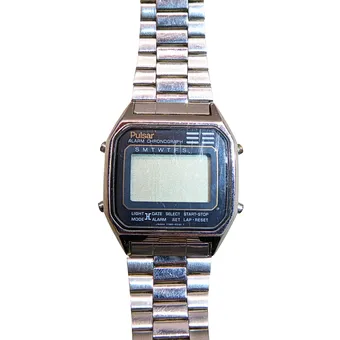 PULSAR ALARM CHRONOGRAPH DIGITALUHR, MODELL Y789-5030, SERIENNUMMER 260638.
