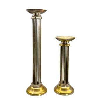 Pair of designer candle holders.