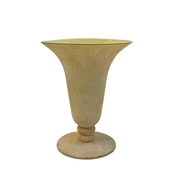FRANZÖSISCHE ART-DÉCO VASE SATINIERTEM GLAS.