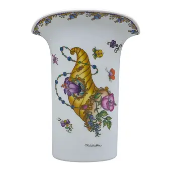 Hutschenreuther porcelánová váza design Ole Winther roh hojnosti.