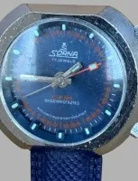 mechan. HAU "Sorna" Alarm, Swiss Made, Werk steht, Armband fehlt ein Teil